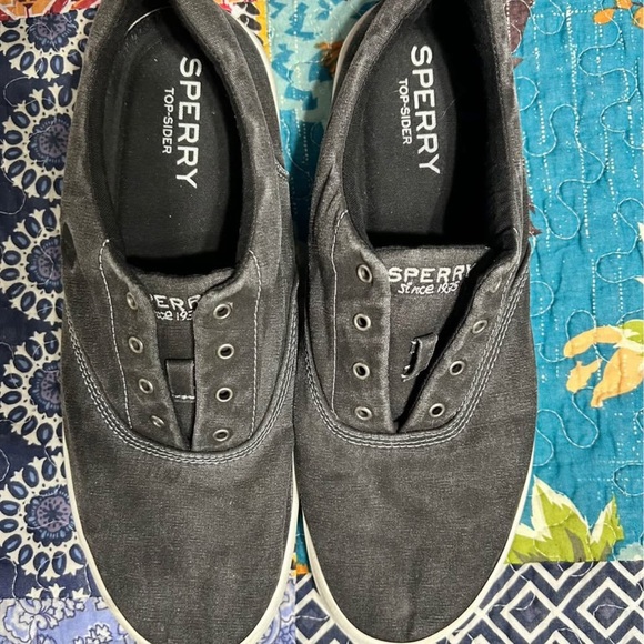 Sperry Men's Gray Canvas Shoes - Picture 1 of 2